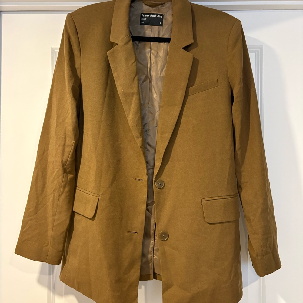 Frank And Oak Jacket in Light Camel